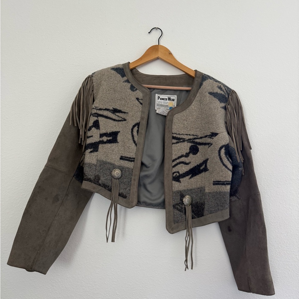 Vintage suede western coat